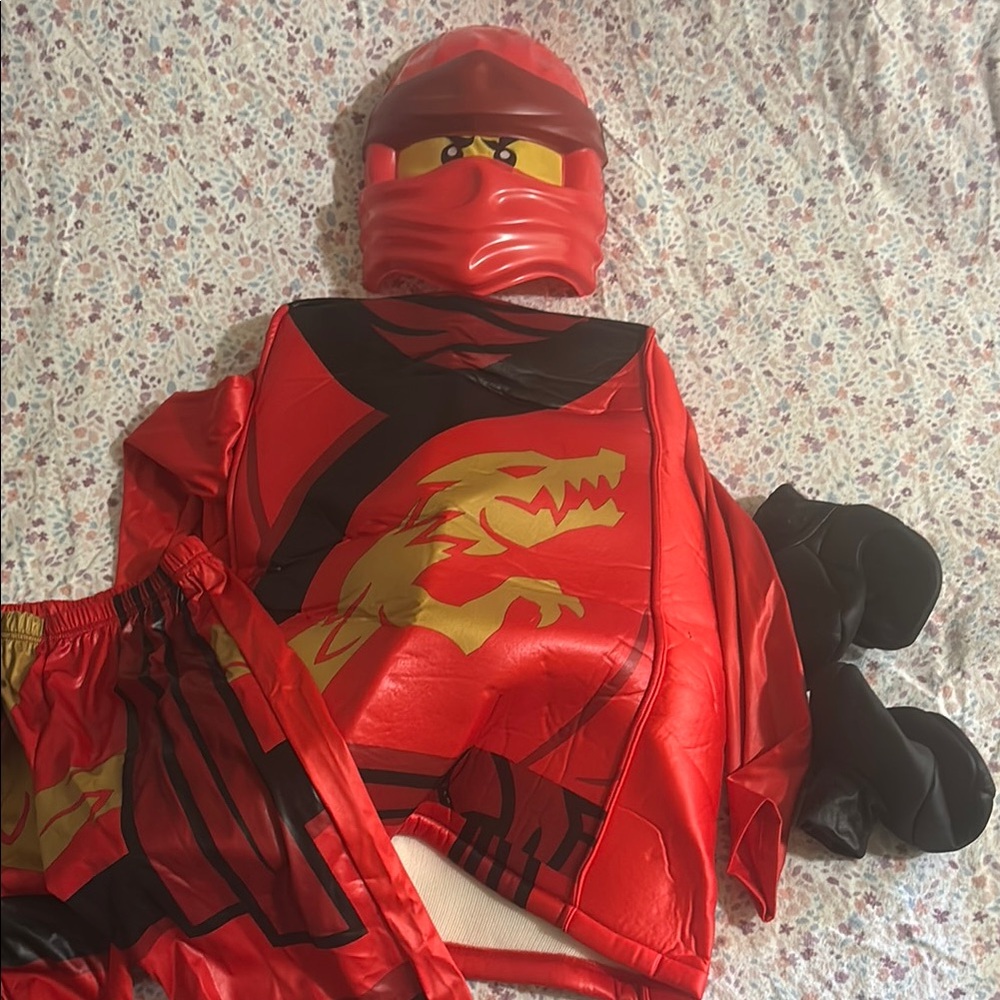 Lego Red Dragon Ninja Kids Costume